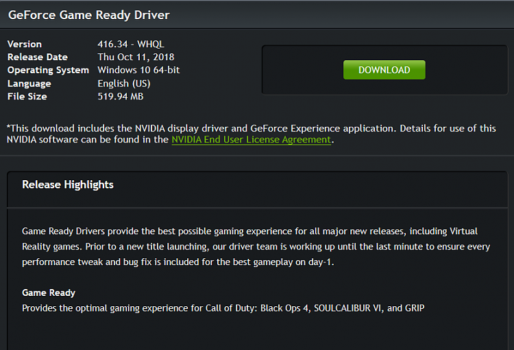 Latest NVIDIA GeForce Graphics Drivers for Windows 10-11oct-driver.png