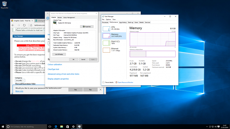 how to clean system memory in windows 10