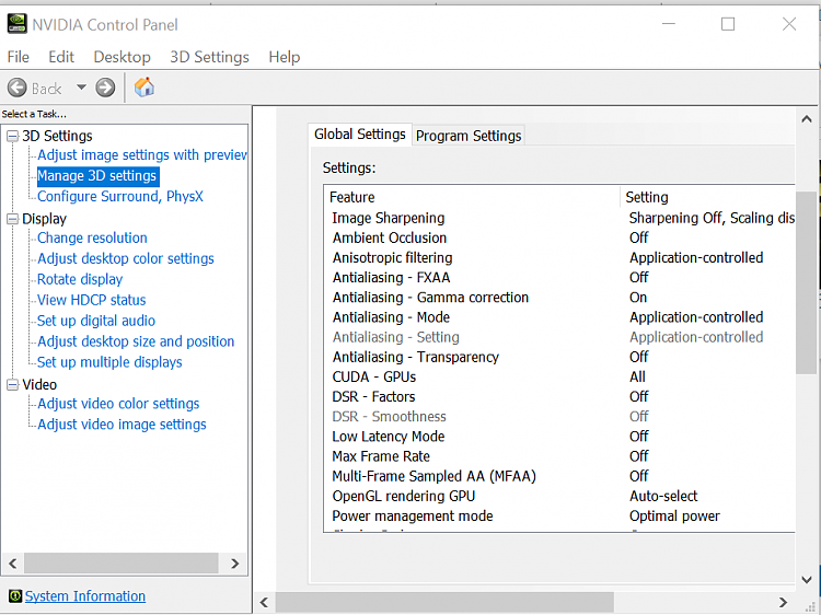 Nvidia geforce control panel windows 10 deals