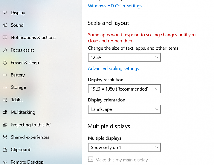 Why win 10 display scaling is disabled-displaysetting.png