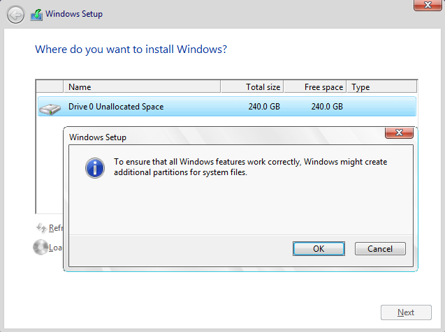 Cant install Windows 10 because of GPT partition error message-windows-might-create-additional-partitions-system-files.png