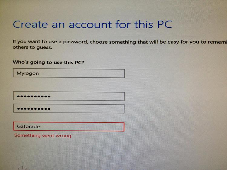 ** Help **  Unable to create account on install of Windows 10 10041-20150319_222347014_ios.jpg