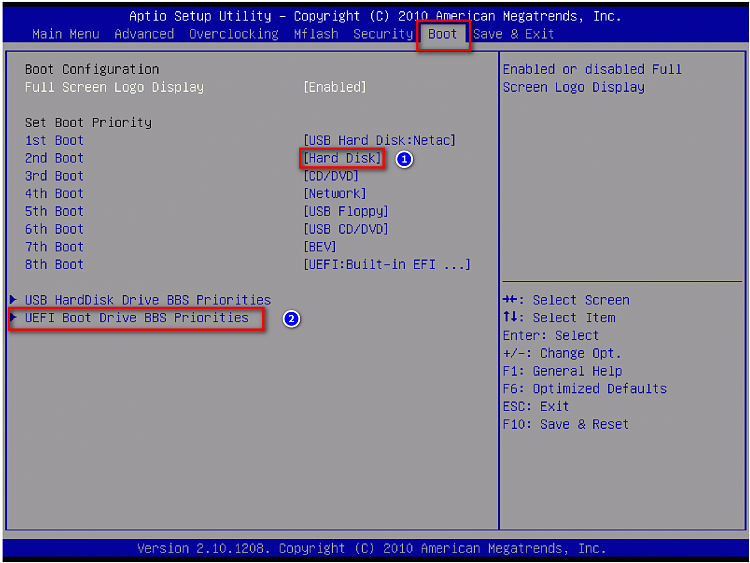 Question - Black screen when trying to start UEFI BIOS