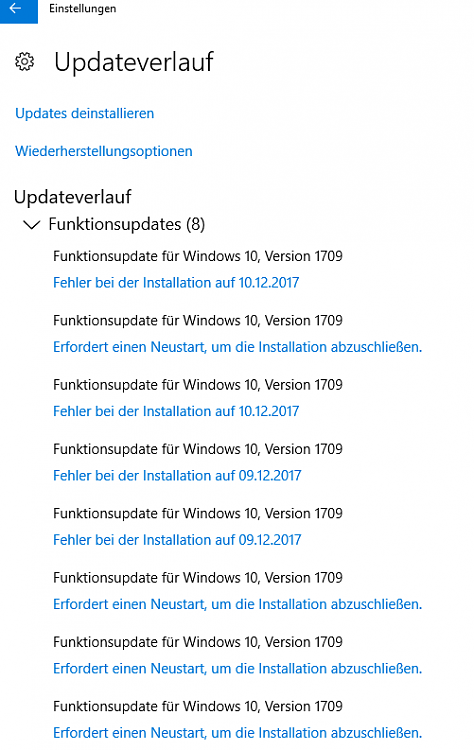 Windows 10 Fall Creators (1709) Update Issues-updateverlauf.png