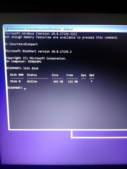 Windows 10 install stuck at 33%, tried multiple times-img_20180807_204905.jpg