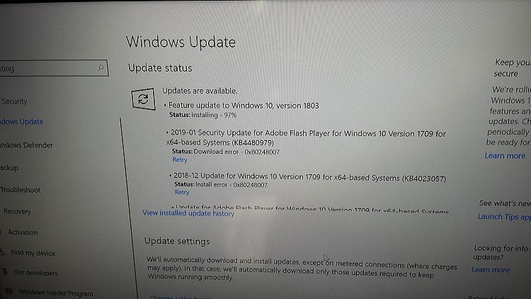doing an upgrade from 1709 to 1803 and doing it all day long, now 97%-20190116_144655.jpg