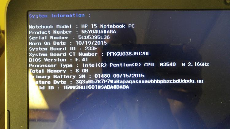 HP 15 f271wm can't find SSD on win10 install-20190206_093807.jpg