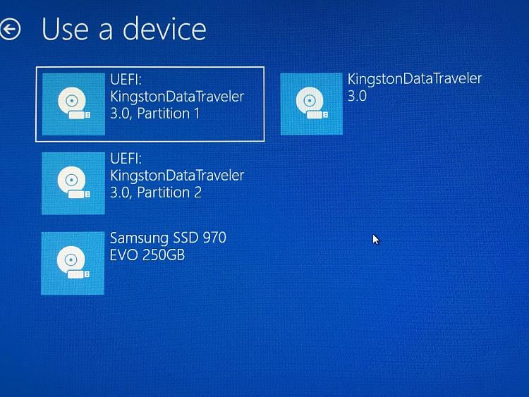 Windows 10 bootable USB has 2 UEFI patitions? - Windows 10