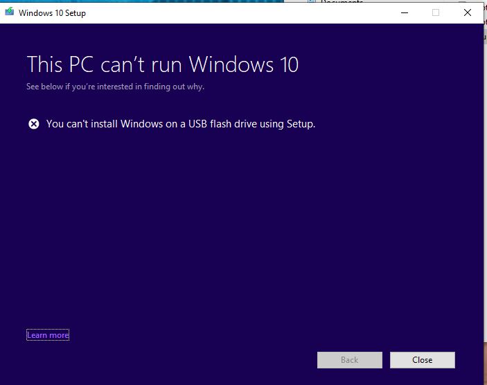 Problems re-installing windows as a live upgrade-mounted-iso-error-msg.jpg