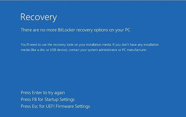 Microcomputer Progress Of God Windows 10 Clean install stuck with BitLocker - Windows 10 Forums