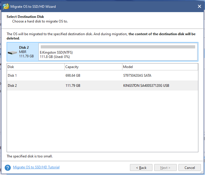 Migrate Windows 10 to Smaller SSD (Bootable)