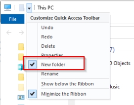 Upgrade to 2004 19041.264 now missing New Folder icon in File Explorer-newfolder.jpg