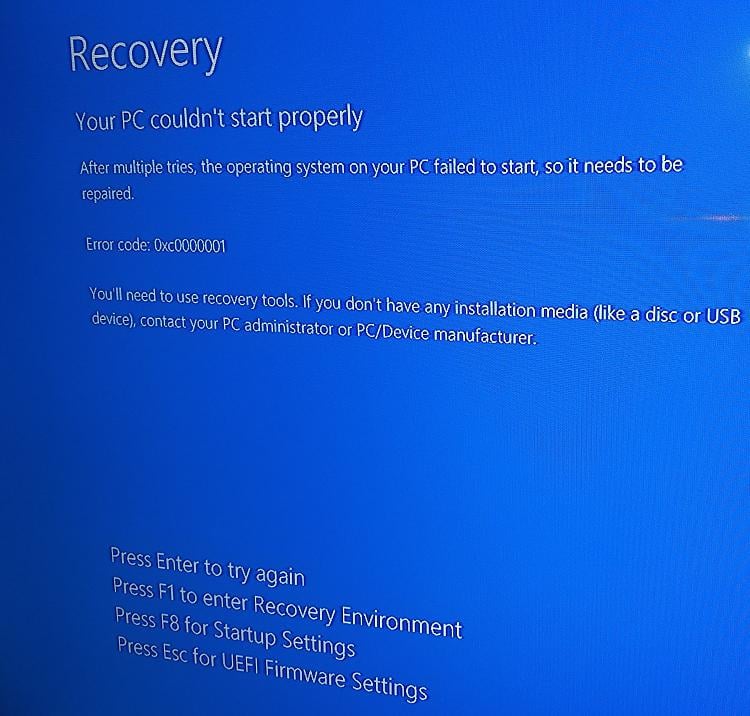 After Repair: Can Shutdown/Boot but Not Restart/Boot Solved - Windows ...