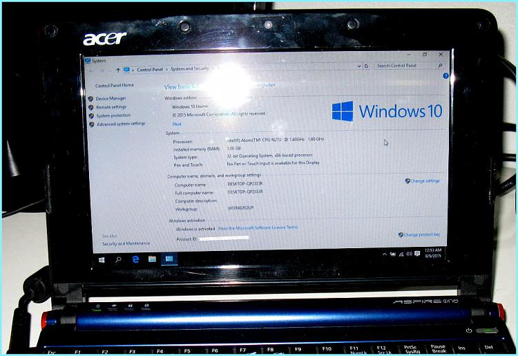10 on a Netbook? SUCCESS!-02installed.jpg