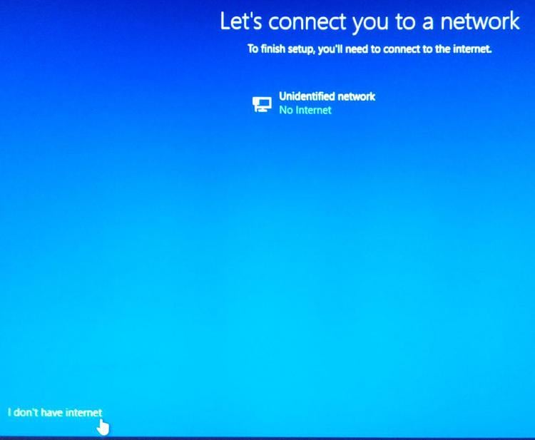 How To Setup Windows 10 Without a Microsoft Account