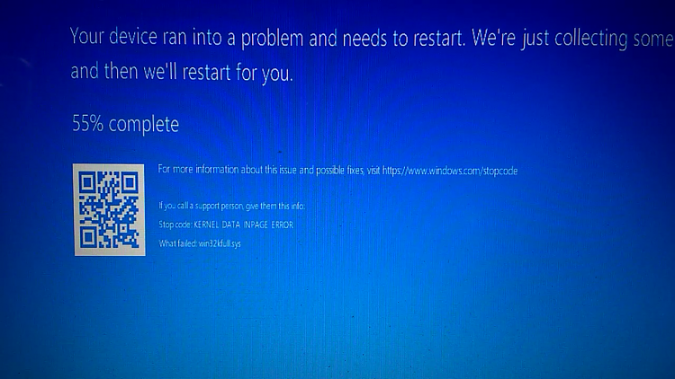 Unable to reinstall Windows 10 - Multiple Problems-september-13-2020-windows-error-win32kfull.png