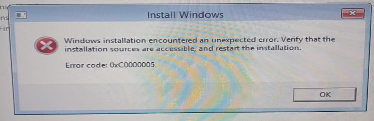 Unable to install Windows due to 2 serperate volumes being marked as C-20201014_020313.jpg