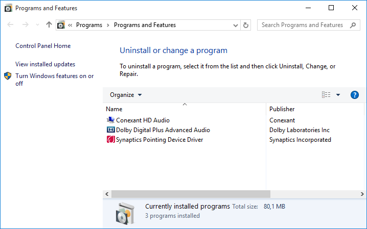 Lenovo G580 -- 8.0 installation on D:  - what happens going to Win 10?-programs-features.png