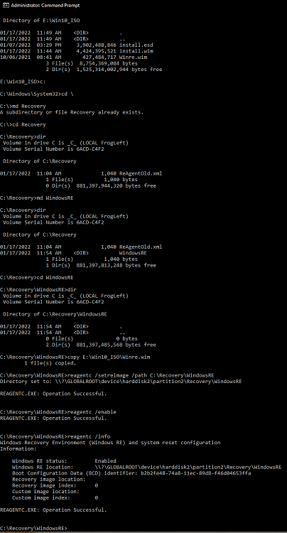 New boot disk doesn't appear in BIOS boot devices but does in F8 menu-toad-20220117-2-reagentc-success.png