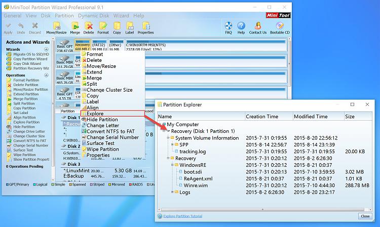 increase size of system reserved partition windows 10