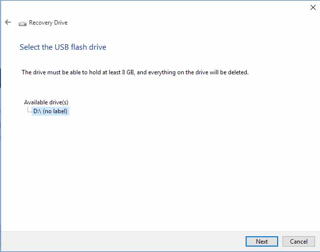 Unable to create &quot;RecoveryDrive&quot; in Windows 10-creat6.jpg