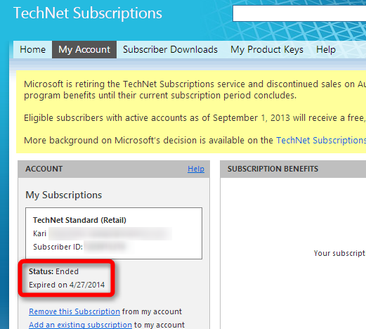 Msdn subscription e6