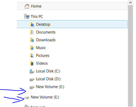 File explorer shows EXTENAL USB volumes TWICE-duplicate.png