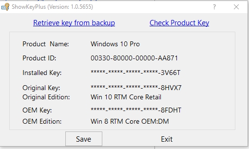 Retail Win8 upgraded to Win10: Use the license on a new machine in the-showkeyplus.jpg