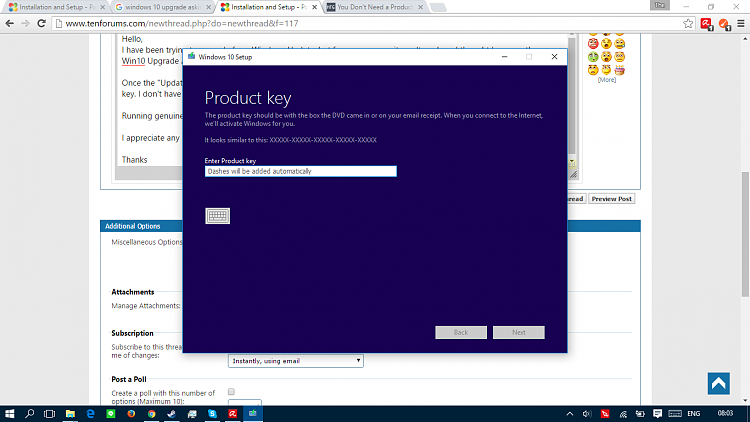 Windows 10 Upgrade Assistant Asking For Product Key Solved