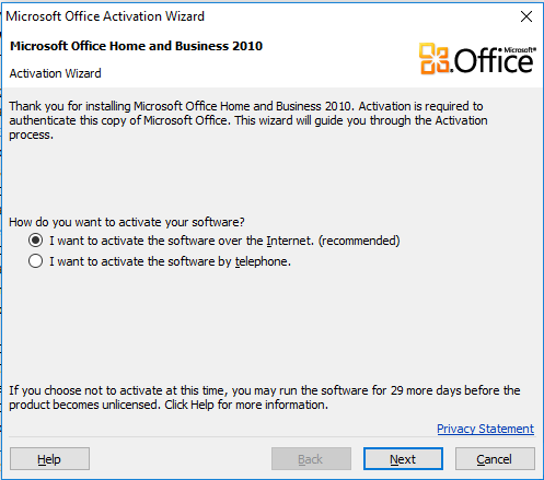 microsoft office 2013 activation wizard keeps popping up