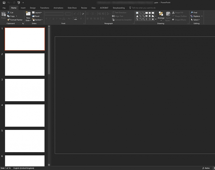 microsoft powerpoint blank presentation