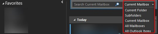 Outlook: can I search &quot;current folder&quot; &amp; &quot;subfolders&quot; simultaneously?-image.png