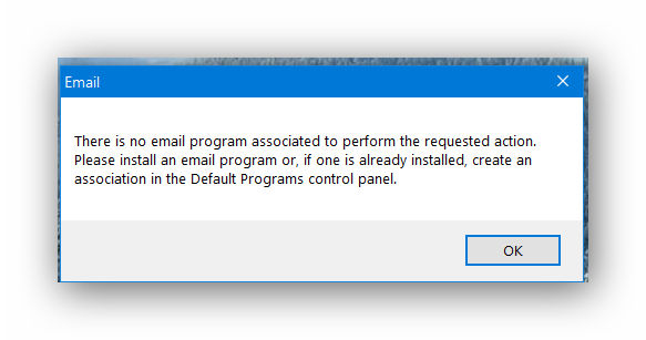 There is no email program associated to perform ... Please install ...-snap_2019.10.14_21h47m42s_001_.jpg