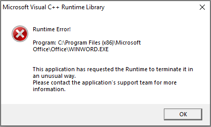 How do I get rid of Runtime Error-image.png