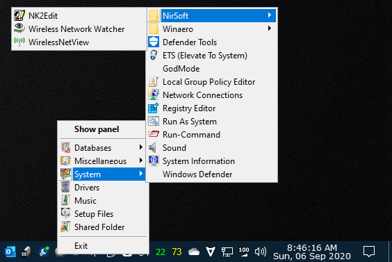 Using Office XP Shortcut Bar-pstart.png