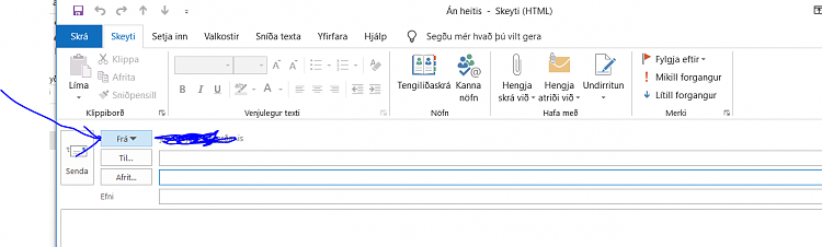 How to send &quot;FROM&quot; a connected account in Outlook 2019?-out.png