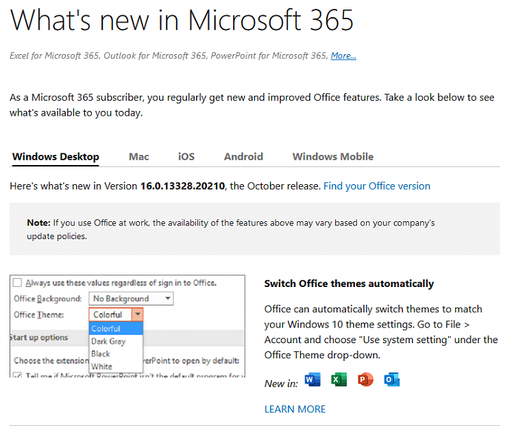 release notes for office 2016 for mac october 10