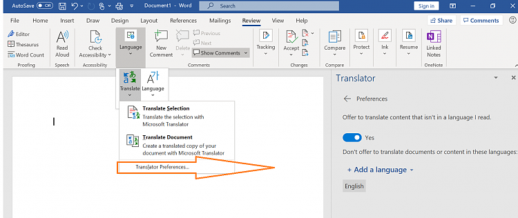 How do I disable the Translate feature in Word?-office-translator-preferences.png