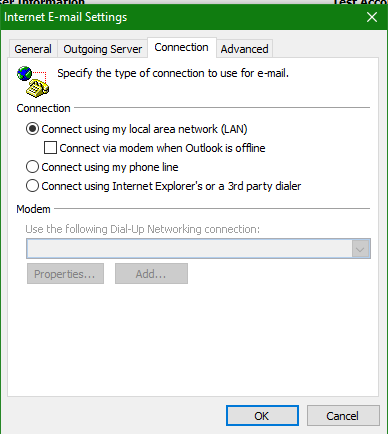 Fresh install Office 2016 cannot download live.com.emails-3.3-more-settings-connection.png