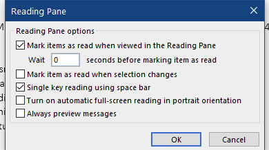 Oulook Office 2019 Reading Pane options fade away-image.png