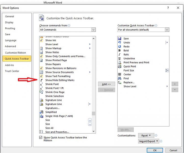 Add &quot;Show/Hide Paragraph Marks&quot; to Quick Access Toolbar in Word 2010?-show-hide-paragraph-mark-missing-quick-access-customiziation.jpg