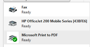 Save AS PDF conflict with printer - classic scenario-printers.png