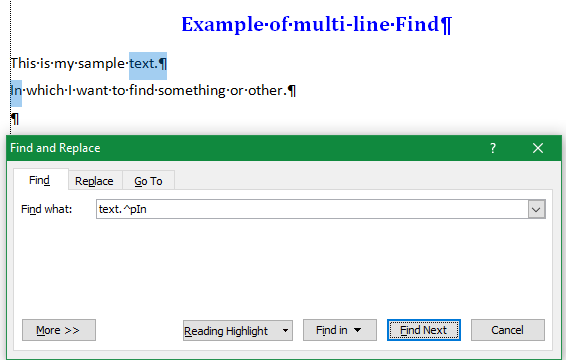How to find lines of text? Word 365-example-multi-line-find.png