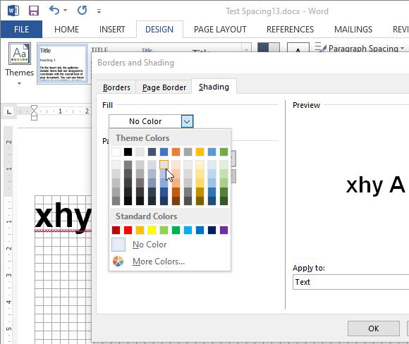 How to Adjust Distance Between Texts in Word 2013?-hightlight3.jpg