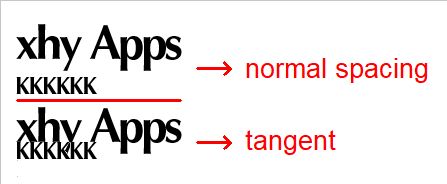 How to Adjust Distance Between Texts in Word 2013?-tangent_font.png