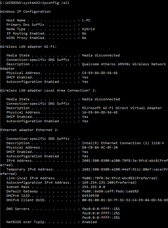 Ethernet doesn't have a valid IP configuration-capture.png