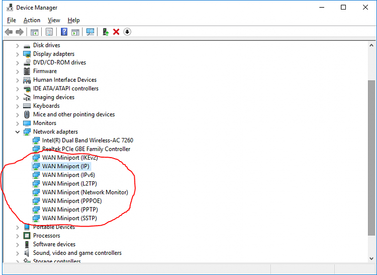 wan miniport (network monitor) #2 windows 8 driver