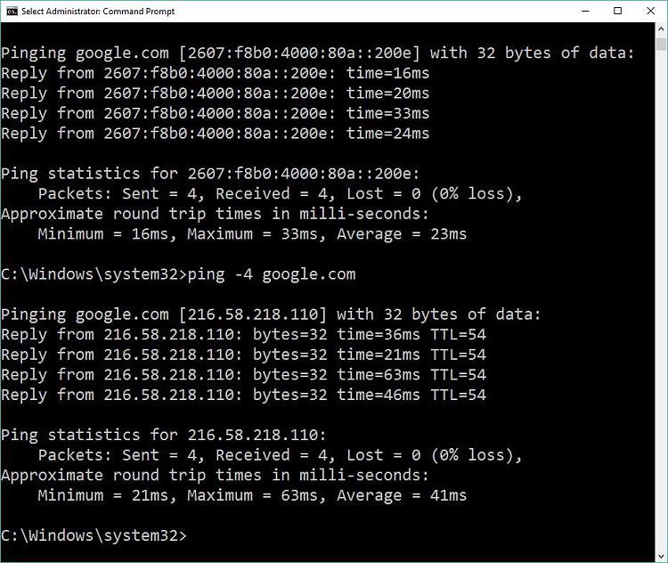 Cannot ping or tracert But internet works fine...-ipv6-ping.jpg