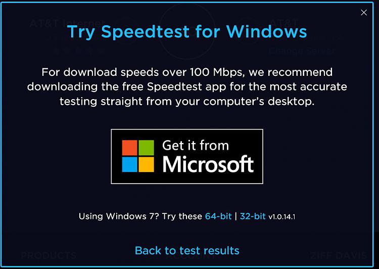 Free Speed Test - Microsoft Apps