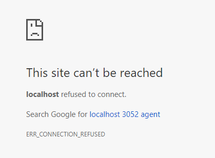 reached localhost refused connect site windows cant found